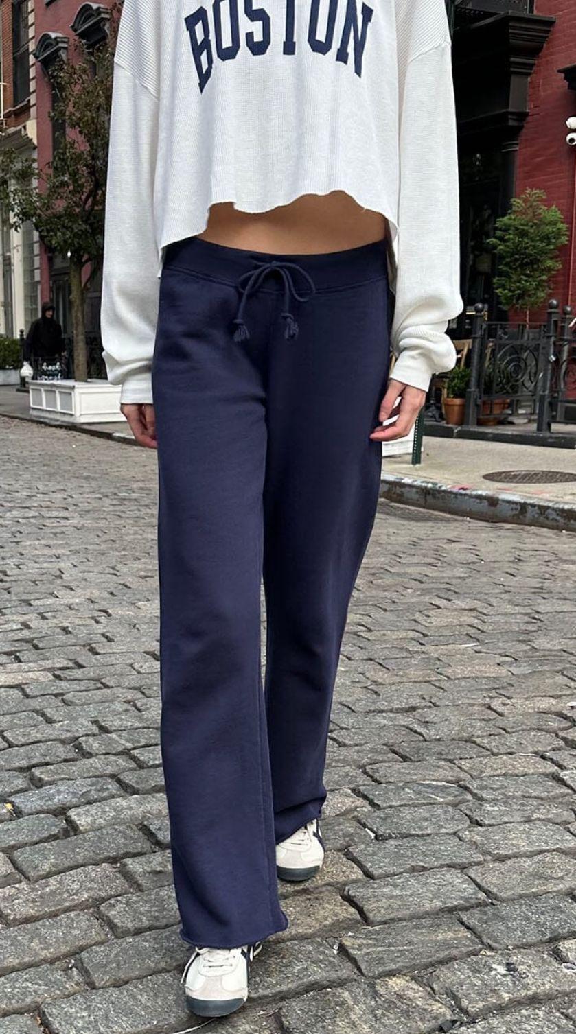 Cotton Sweatpants Brandy Melville Navy Sweatpants Rainey Cotton